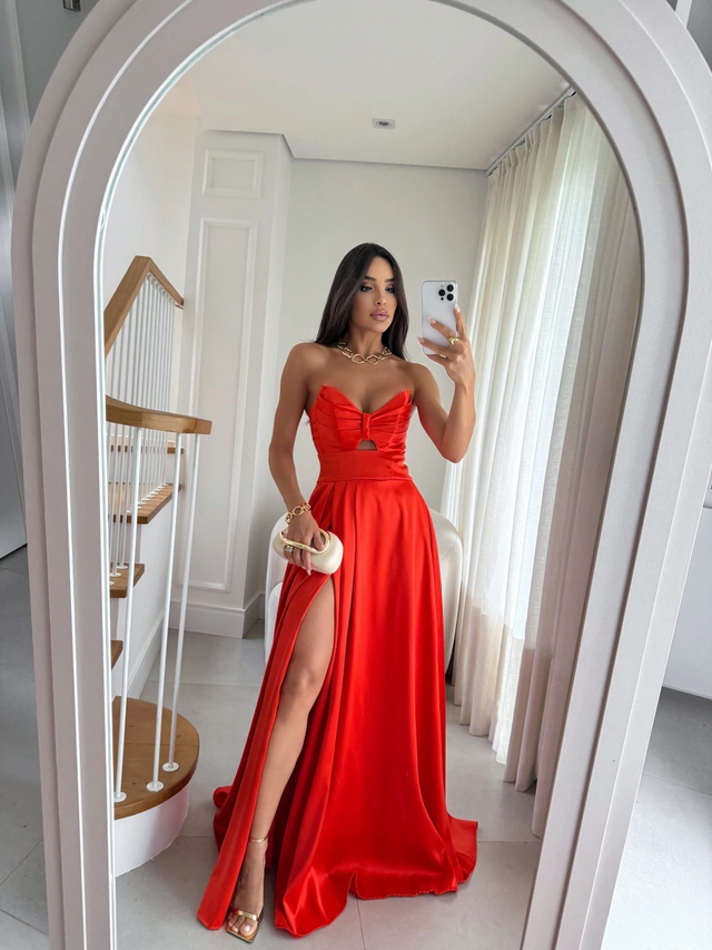Vestido de Festa Modelo Lindsay Ref J090