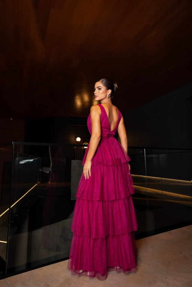 Vestido de Festa Modelo Jheniffer Ref 015