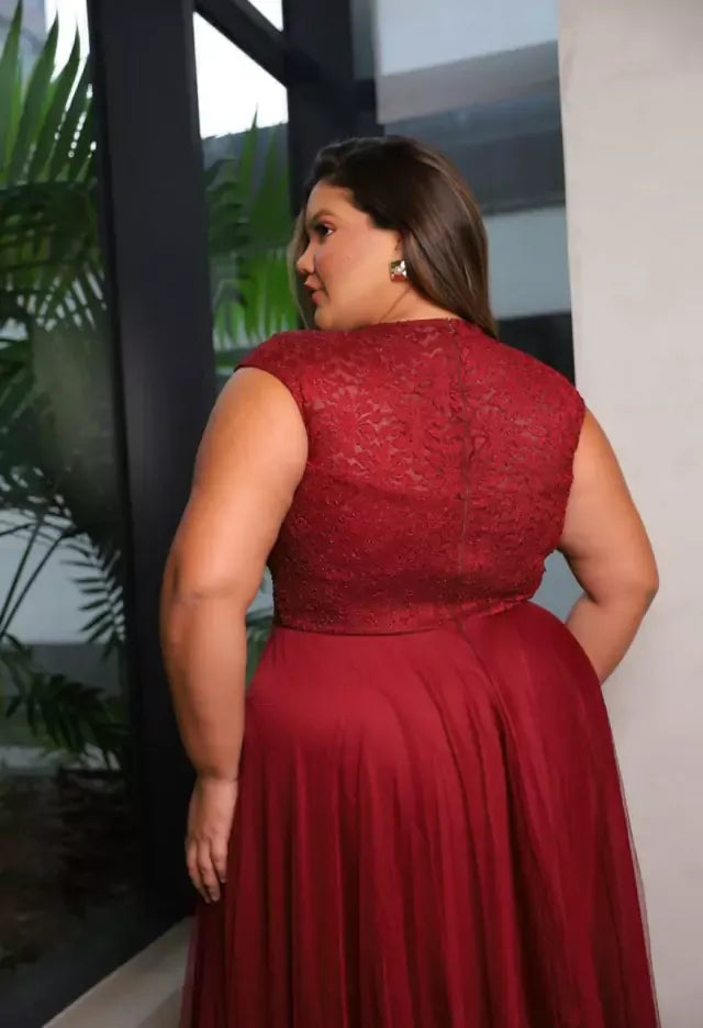 Vestido de festa modelo Amélia